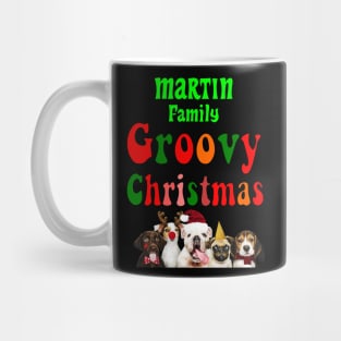 Family Christmas - Groovy Christmas MARTIN family, family christmas t shirt, family pjama t shirt Mug